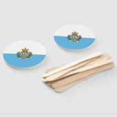 Éventail Drapeau de Saint-Marin (Non-assemblé)