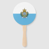 Éventail Drapeau de Saint-Marin (Devant)