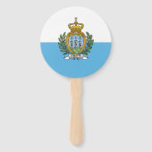 Éventail Drapeau de Saint-Marin (Dos)