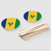 Éventail Drapeau de Saint-Vincent (Non-assemblé)