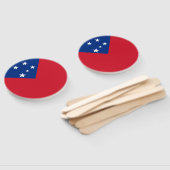 Éventail Drapeau de Samoa (Non-assemblé)