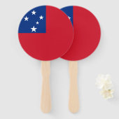 Éventail Drapeau de Samoa (Devant et derrière)