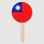 Éventail Drapeau de Taïwan (Dos)