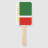 Éventail Drapeau de Tchétchénie (Dos)