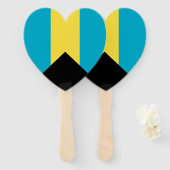 Éventail Drapeau des Bahamas (Devant et derrière)