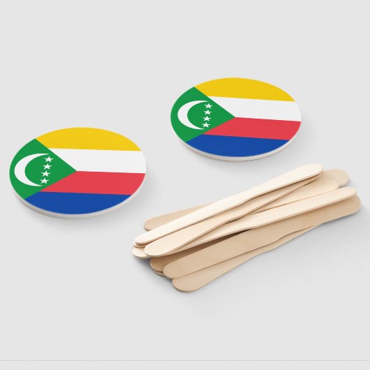 Éventail Drapeau des Comores (Non-assemblé)