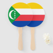 Éventail Drapeau des Comores (Devant et derrière)