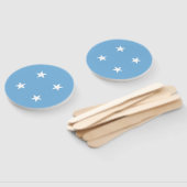Éventail Drapeau des États fédérés de Micronésie (Non-assemblé)