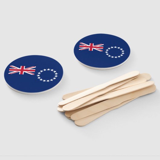 Éventail Drapeau des Îles Cook (Non-assemblé)