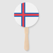 Éventail Drapeau des îles Féroé (Dos)