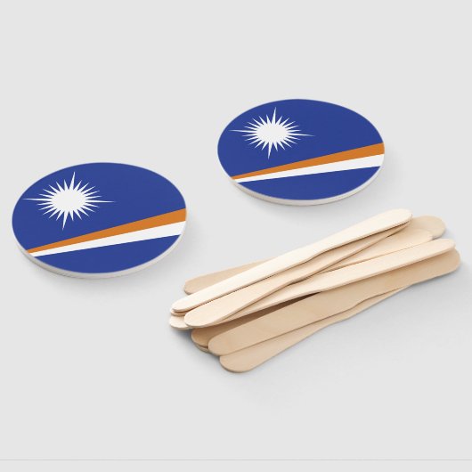 Éventail Drapeau des Îles Marshall (Non-assemblé)