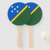 Éventail Drapeau des Îles Salomon (Devant et derrière)