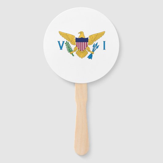Éventail Drapeau des îles Vierges américaines (Dos)