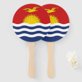 Éventail Drapeau des Kiribati (Devant et derrière)