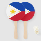 Éventail Drapeau des Philippines (Devant et derrière)