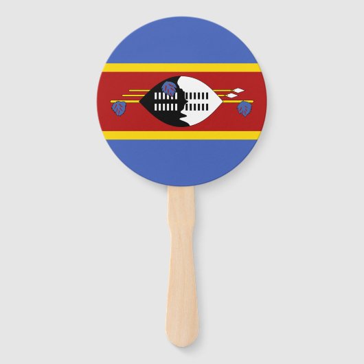 Éventail Drapeau d'Eswatini (Devant)