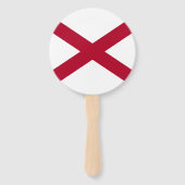 Éventail Drapeau d'État de l'Alabama (Dos)