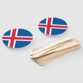 Éventail Drapeau d'Islande (Non-assemblé)
