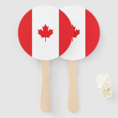 Éventail Drapeau du Canada (Devant et derrière)