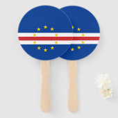 Éventail Drapeau du Cap-Vert (Devant et derrière)