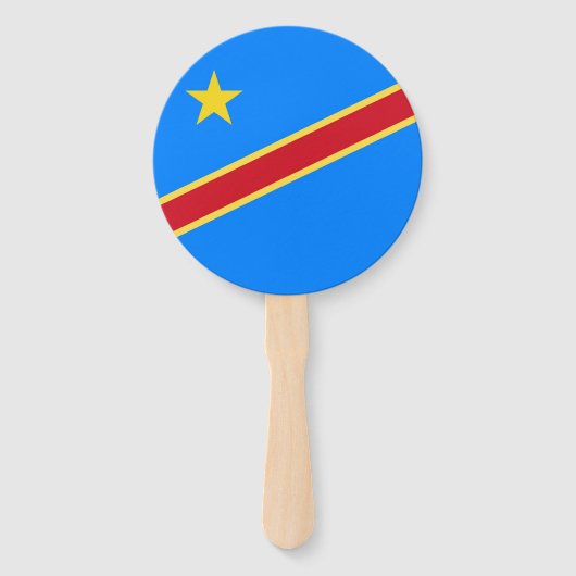 Éventail Drapeau du Congo (Dos)