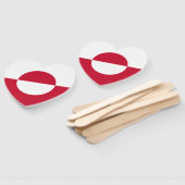 Éventail Drapeau du Groenland (Non-assemblé)