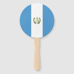 Éventail Drapeau du Guatemala