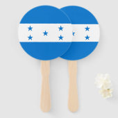 Éventail Drapeau du Honduras (Devant et derrière)