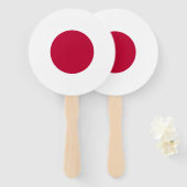 Éventail Drapeau du Japon (Devant et derrière)