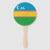 Éventail Drapeau du Karakalpakstan (Dos)