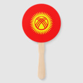 Éventail Drapeau du Kirghizistan (Dos)