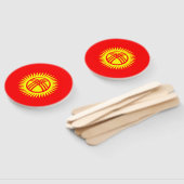 Éventail Drapeau du Kirghizistan (Non-assemblé)