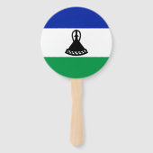 Éventail Drapeau du Lesotho (Dos)
