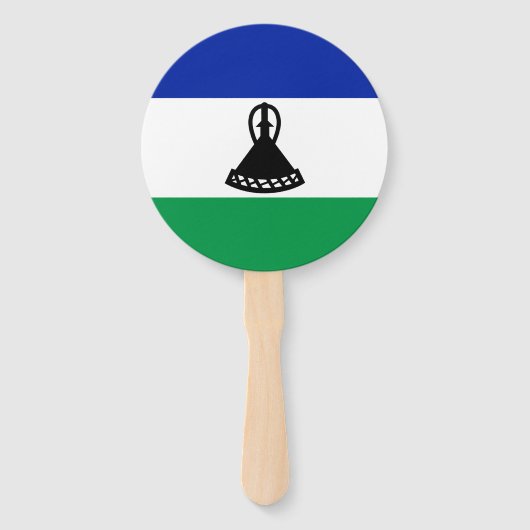 Éventail Drapeau du Lesotho (Devant)