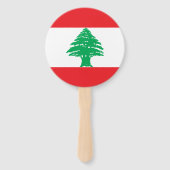 Éventail Drapeau du Liban (Devant)