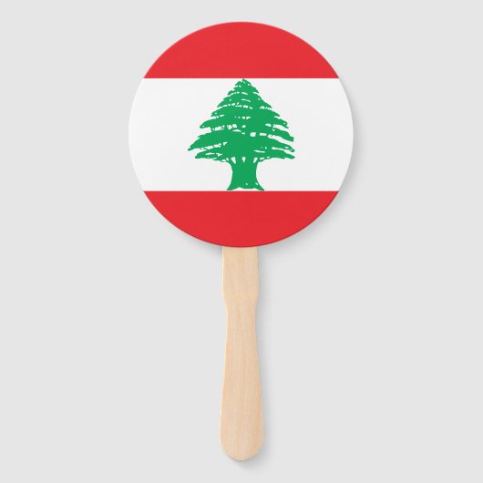 Éventail Drapeau du Liban (Devant)