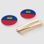 Éventail Drapeau du Liechtenstein (Non-assemblé)