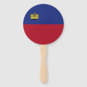 Éventail Drapeau du Liechtenstein (Devant)