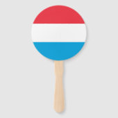 Éventail Drapeau du Luxembourg (Dos)