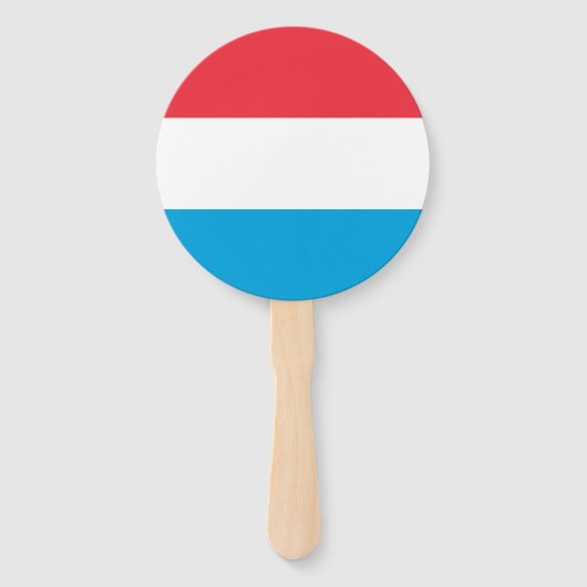 Éventail Drapeau du Luxembourg (Devant)