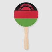 Éventail drapeau du Malawi (Devant)