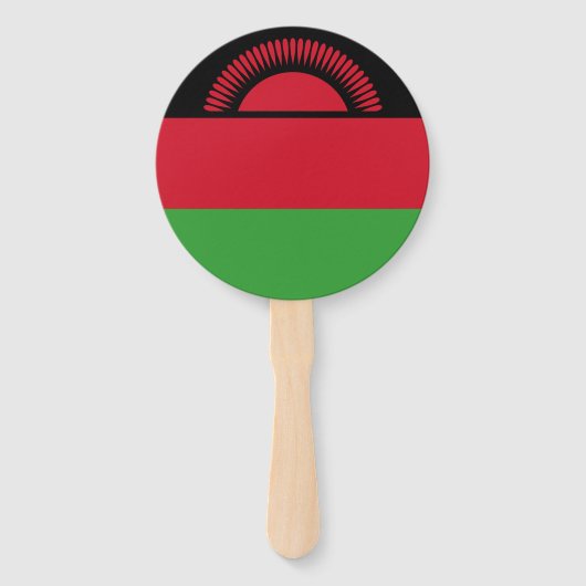 Éventail Drapeau du Malawi (Devant)