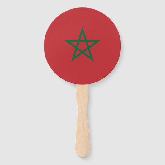Éventail Drapeau du Maroc (Devant)