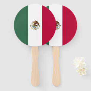 Éventail Drapeau du Mexique