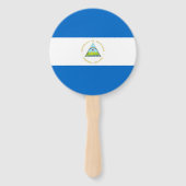 Éventail Drapeau du Nicaragua (Dos)