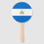 Éventail Drapeau du Nicaragua (Dos)