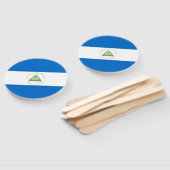 Éventail Drapeau du Nicaragua (Non-assemblé)
