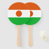 Éventail Drapeau du Niger (Devant et derrière)