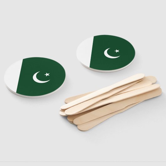 Éventail Drapeau du Pakistan (Non-assemblé)