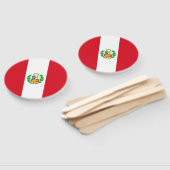 Éventail Drapeau du Pérou (Non-assemblé)